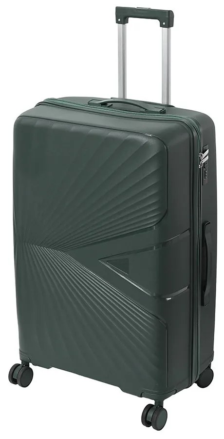 TraveLux Endure valiză medie cu capac dur 68x45x25 cm verde închis