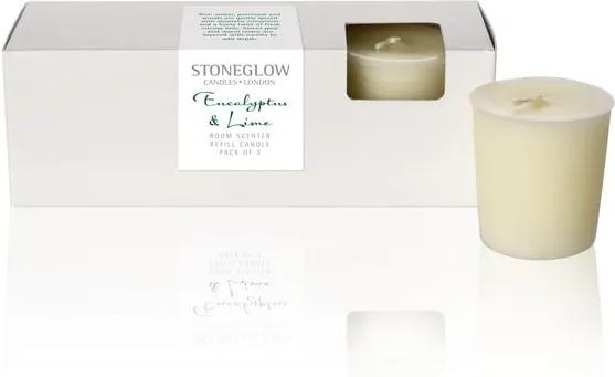 Set cadou lumânare cu aromă de eucalipt și lime Stoneglow Cadeau
