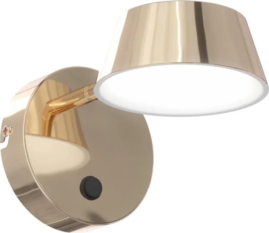 Lampă de perete LED TIMO, 6W/230V, 3000/4500/6500K, alamă - Open Design OR86539