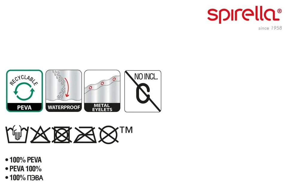 Perdea de duș 180x200 cm Galets – Spirella