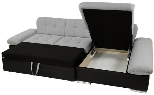 Colțar cu funcție de dormit Raphael (D) (piele ecologică Soft 017 + Lux 06 + Lux 05). 1060103