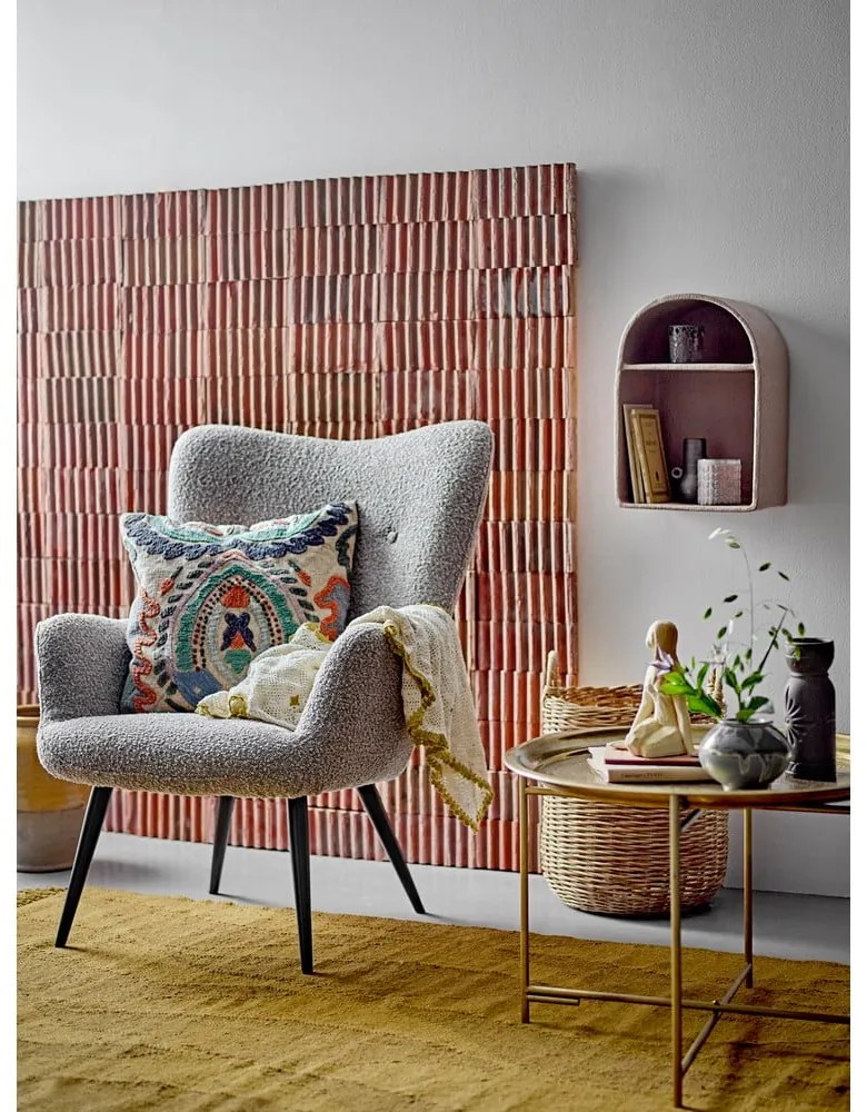 Vază maro din gresie lucrată manual (înălțime 21 cm) Gerde – Bloomingville