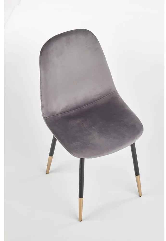 Scaun de bucaterie Noela, gri/negru