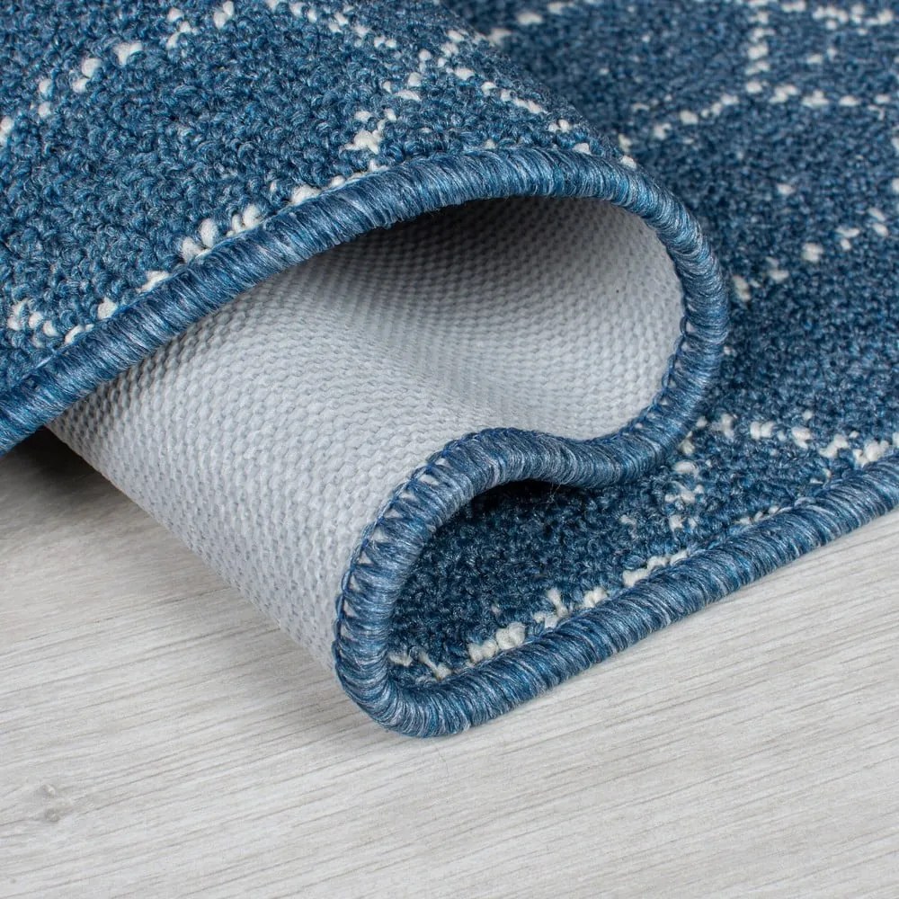 Covor tip traversă albastru închis lavabil 57x230 cm Argyll – Flair Rugs