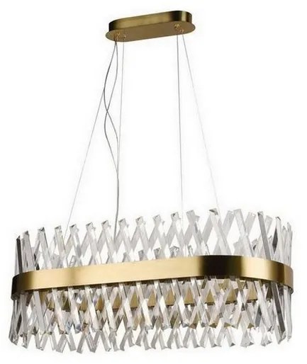 Lustră LED de cristal dimabilă pe cablu LED/90W/230V + telecomandă