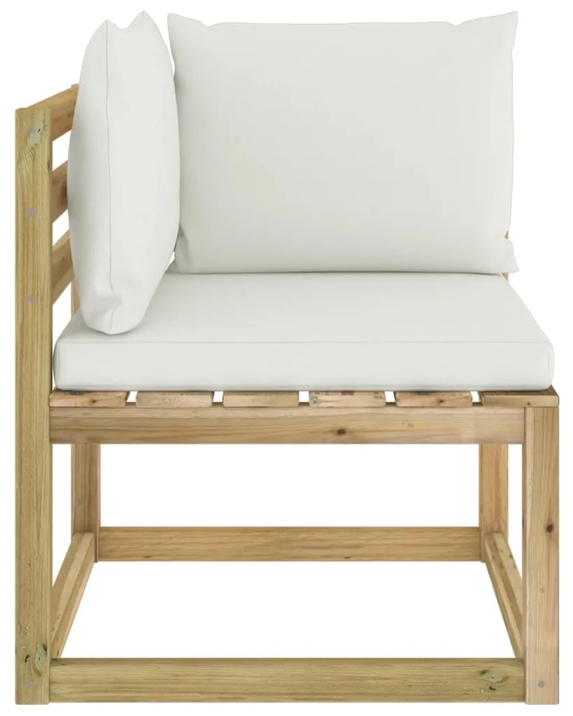 Canapea de gradina crem, MAJKEN