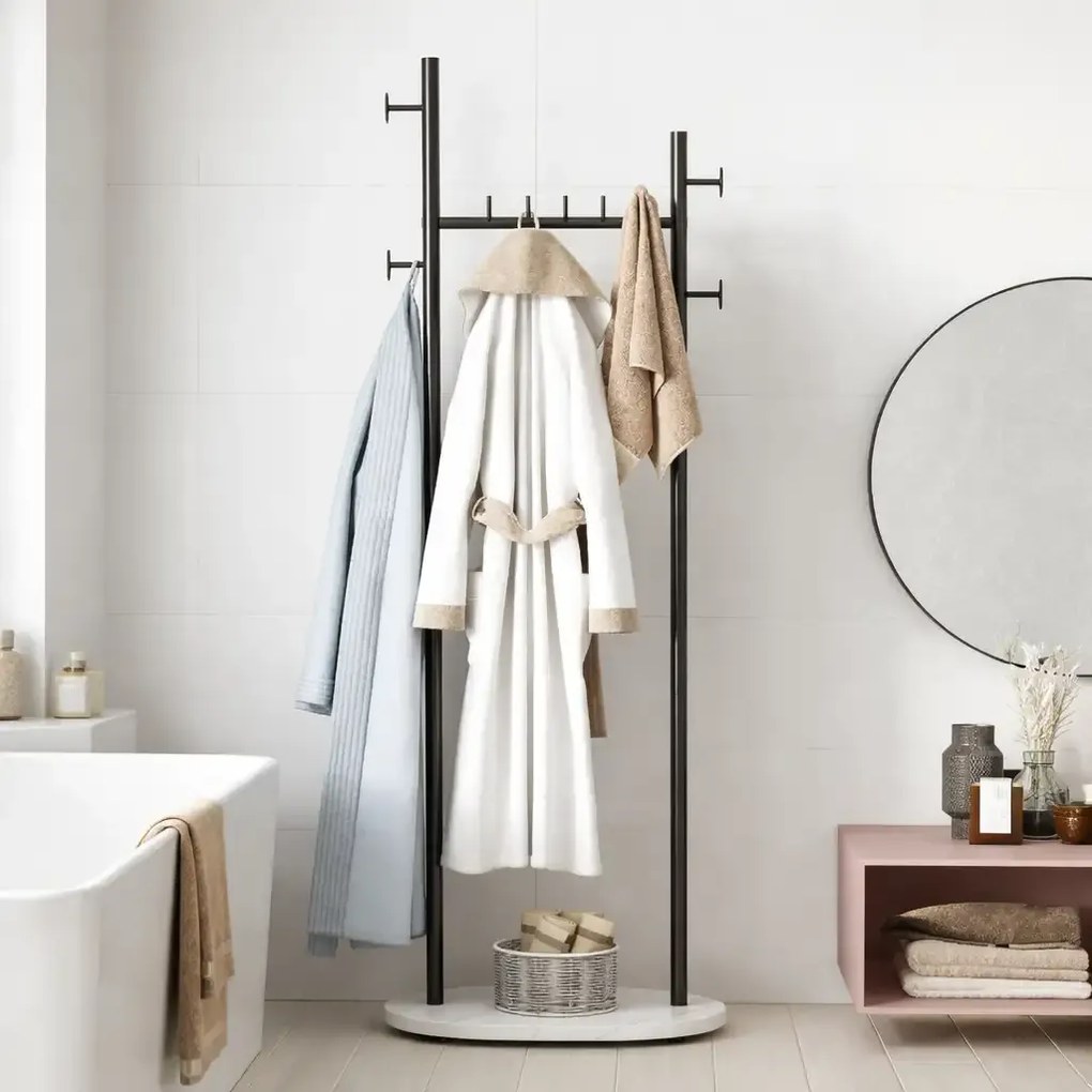 Cuier din metal ,culoare negru,170x58 cm