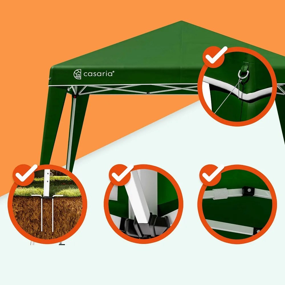 Pavilion/ cort de petrecere CAPRI, 3x3m, verde Casaria