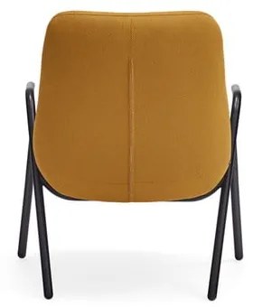 Fotoliu Teulat Dins, înălțime 90 cm, galben