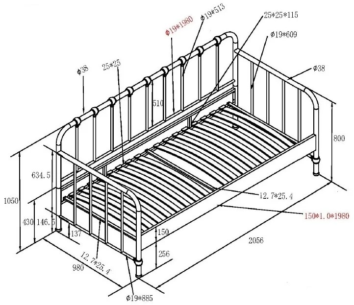 Pat copii tip cabină 90×200 cm – loc sigur de somn și joacă – gamă Bronxx – Vipack