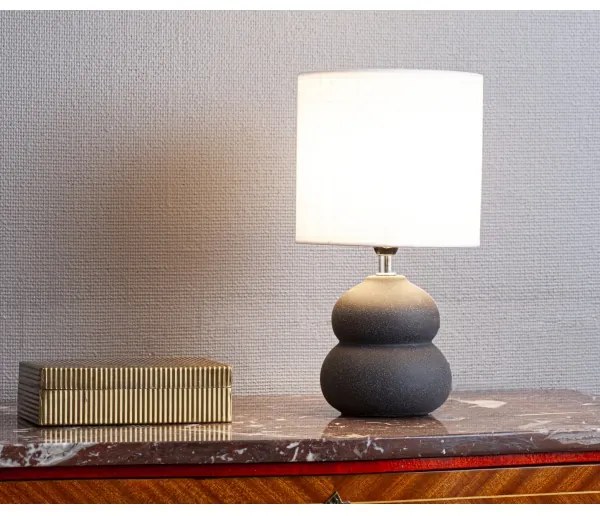 Lampă de masă LUCIE Cottex 8000120-4000, 1xE14/8W/230V, gri