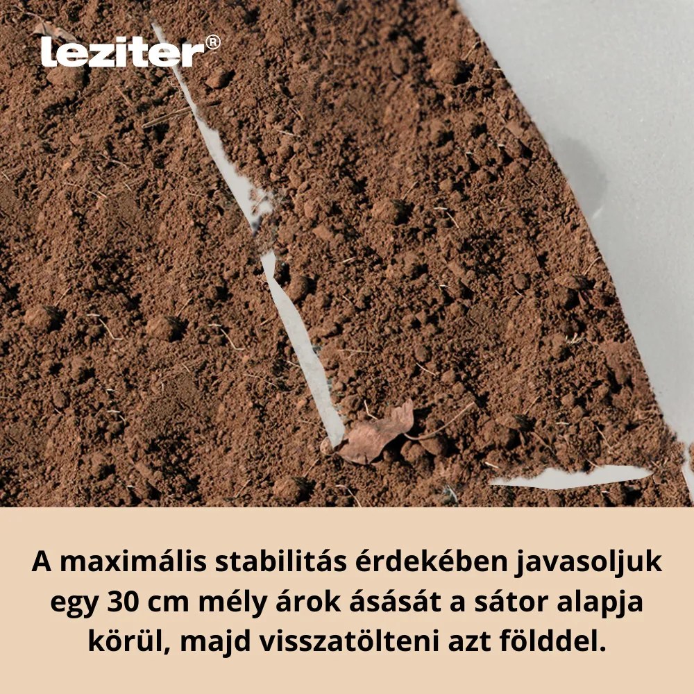 Cort din folie 200x200x300 cm cu cadru ranforsat + folie transparentă