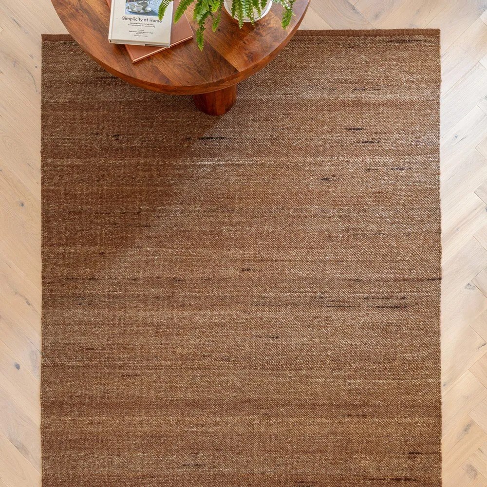 Covor teracotă reversibil, țesut manual din amestesc de lână 200x290 cm Birkdale Rust – Asiatic Carpets