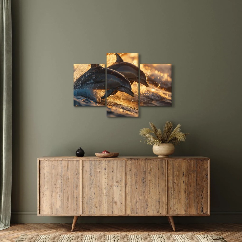 Tablou - Delfinii (90x60 cm)