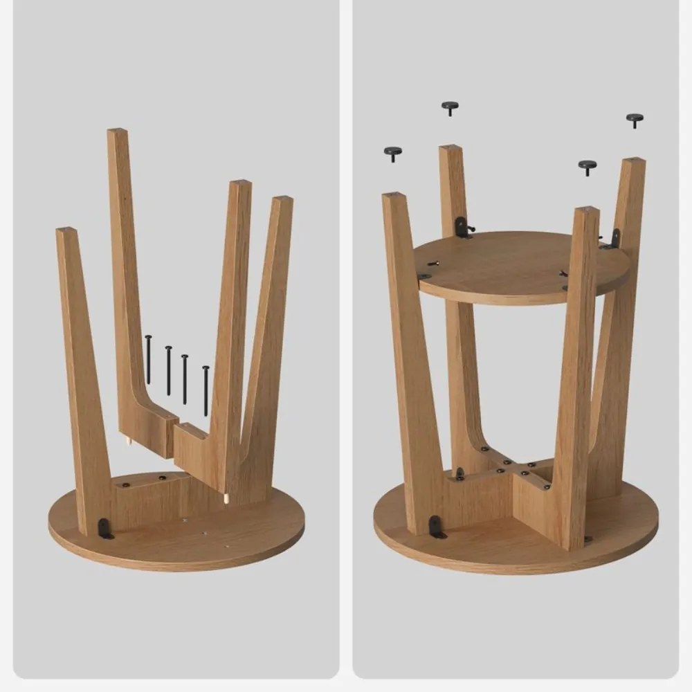 Măsuță de cafea NORDIC, 40×50cm, maro Vasagle