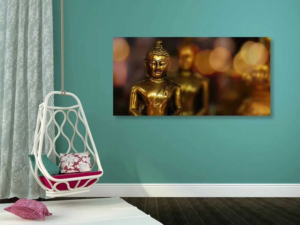 Tablou Budha pe fundal abstract