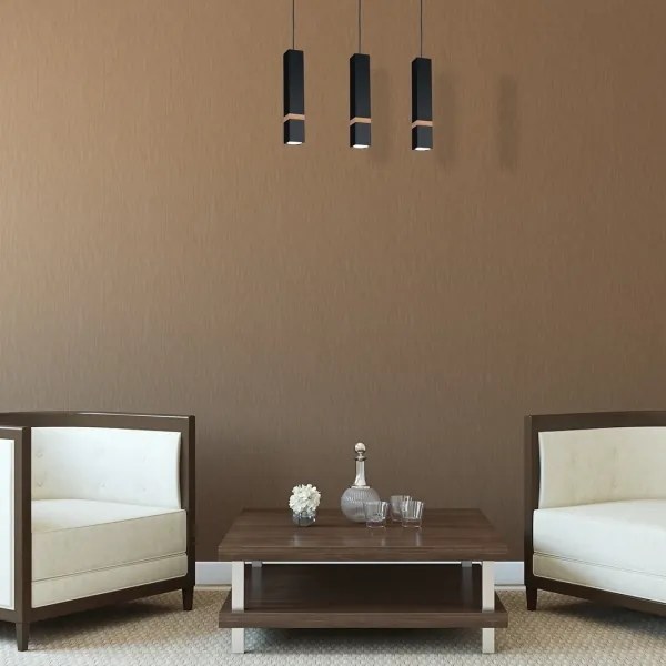 Lustră pe cablu VIDAR 3xGU10/25W/230V negru