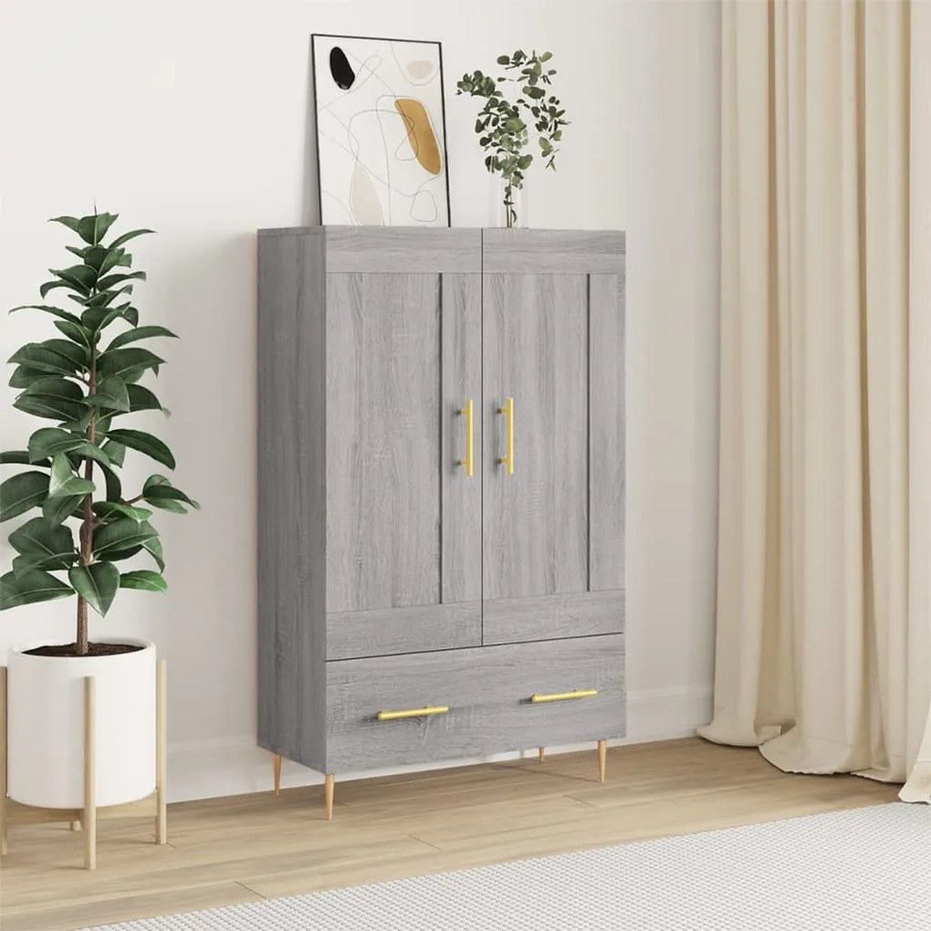 vidaXL Dulap gri Sonoma 69,5x31x115 cm, lemn prelucrat