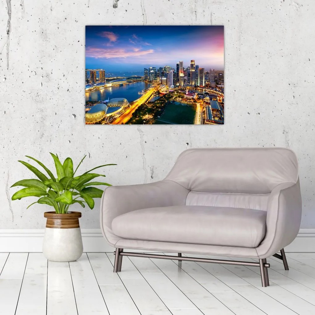 Tablou pe sticlă - Singapore, Asia (70x50 cm)