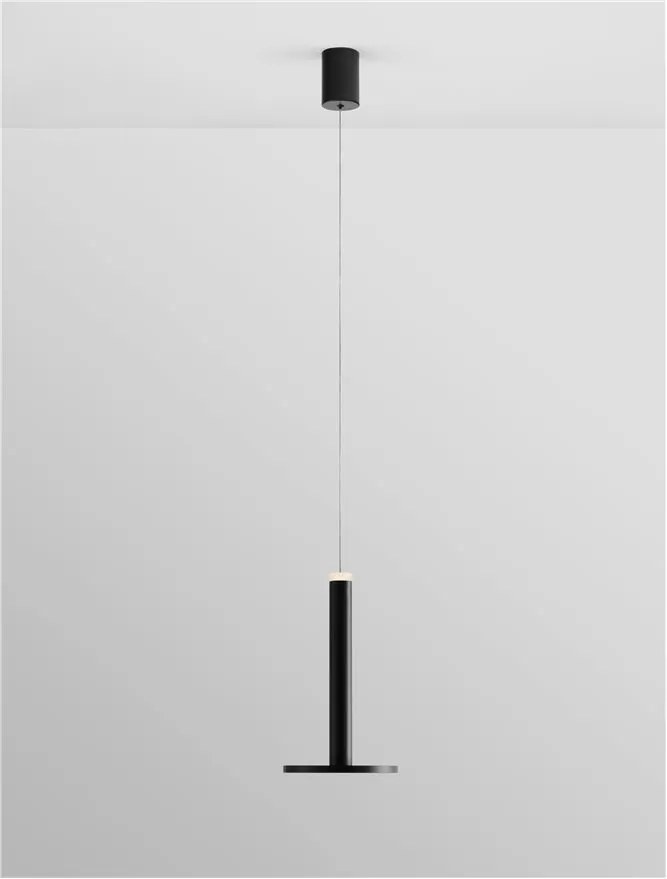 Lustra / Pendul LED modern design minimalist PALENCIA negru