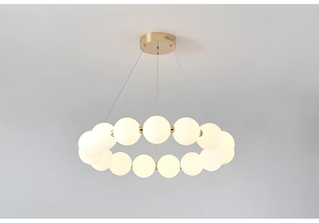 Lustră Nordică Suspendată cu 14 Bile și 40W – Design Modern și Funcționalitate, Model DM3870/14
