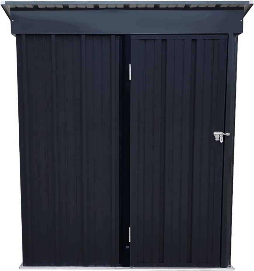 Depozit grădină pentru scule din tablă, antracit / alb, 1,6x0,9 m, NELON