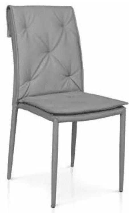 Scaun Solan, structura metalica, piele ecologica - GRI