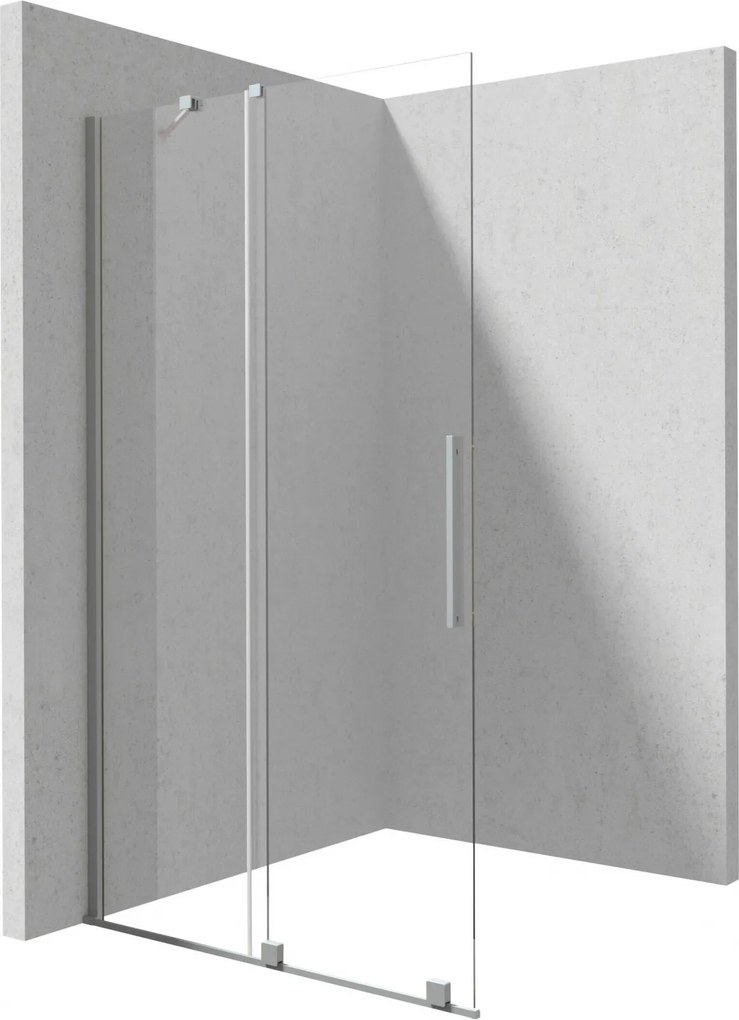 Paravan dus walk-in, otel slefuit, usa glisanta, 140x195 cm, Deante Prizma Otel slefuit, 1400x1950 mm