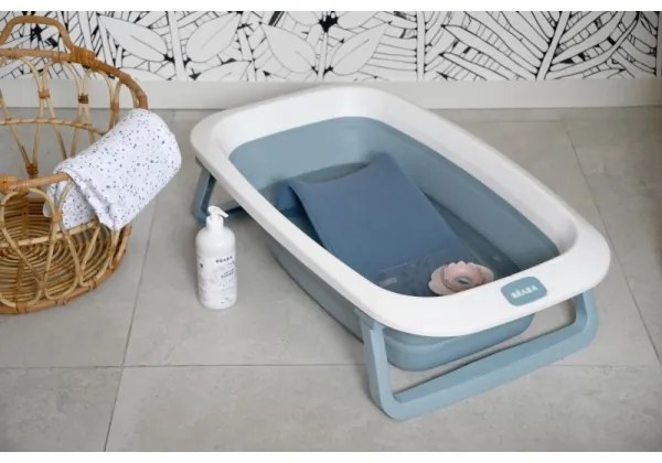 Cadă pliabilă pentru copii Beaba albastru