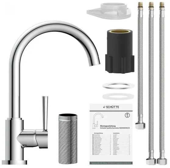 Schütte 79119 - Baterie pentru chiuvetă CORNWALL, crom lucios