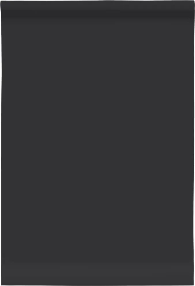 vidaXL Autocolant pentru mobilă autoadeziv, negru mat, 90x500 cm, PVC