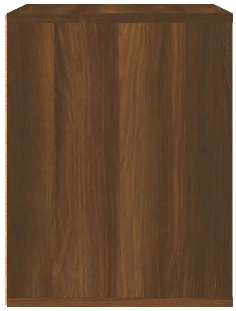 Noptiera de perete, stejar maro, 50x36x47 cm 1, Stejar brun