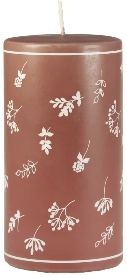 Lumânare Unipar Fleur, durată ardere 87 h, maro