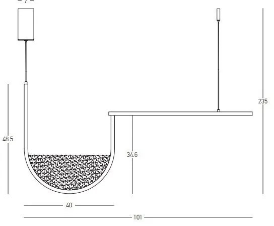 Lustra design modern LED DECO auriu/ sampanie