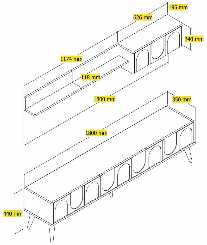 Mobilier living Bipemu 4 (crem + Nuc) . 1095710