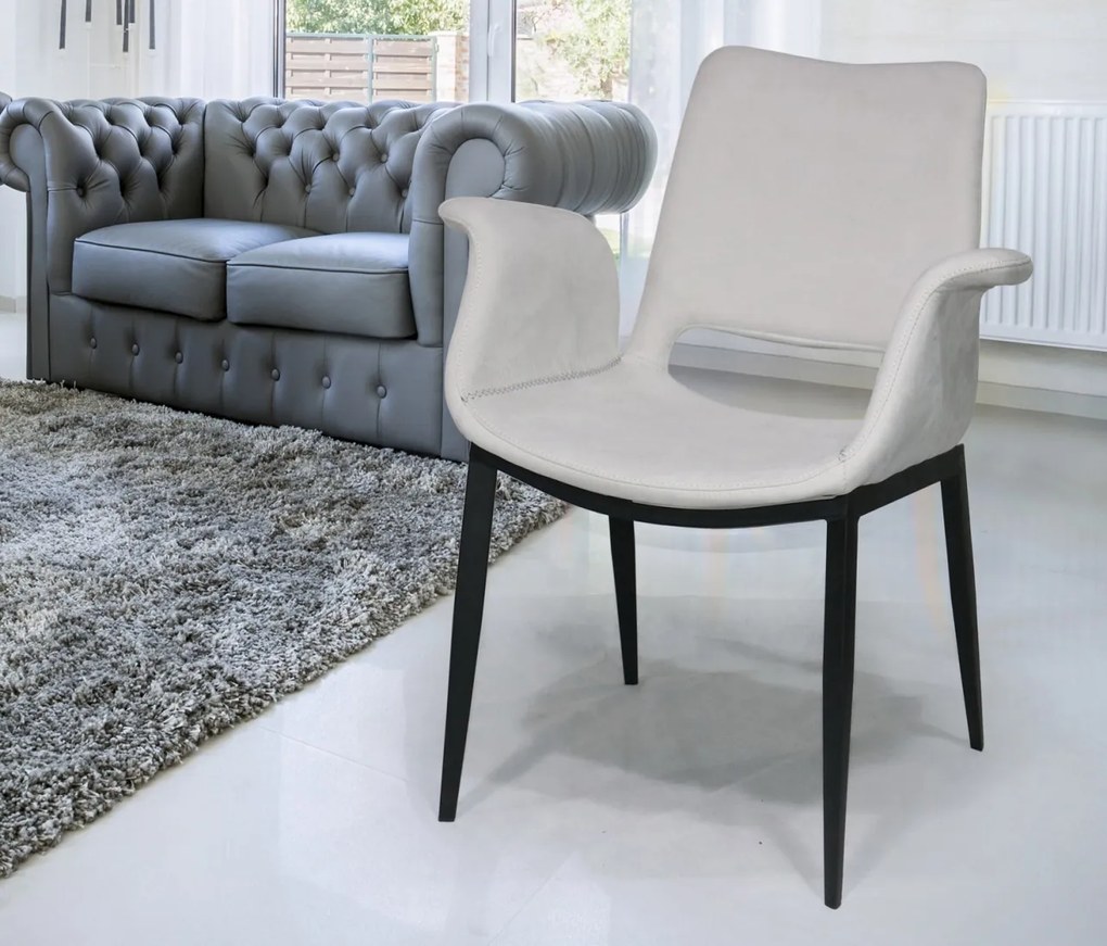 Scaun design modern Sowa alb SV-863952