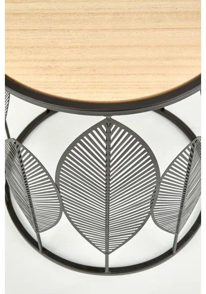 SET 2x măsuță de cafea FOLLA d. 33/40 cm negru