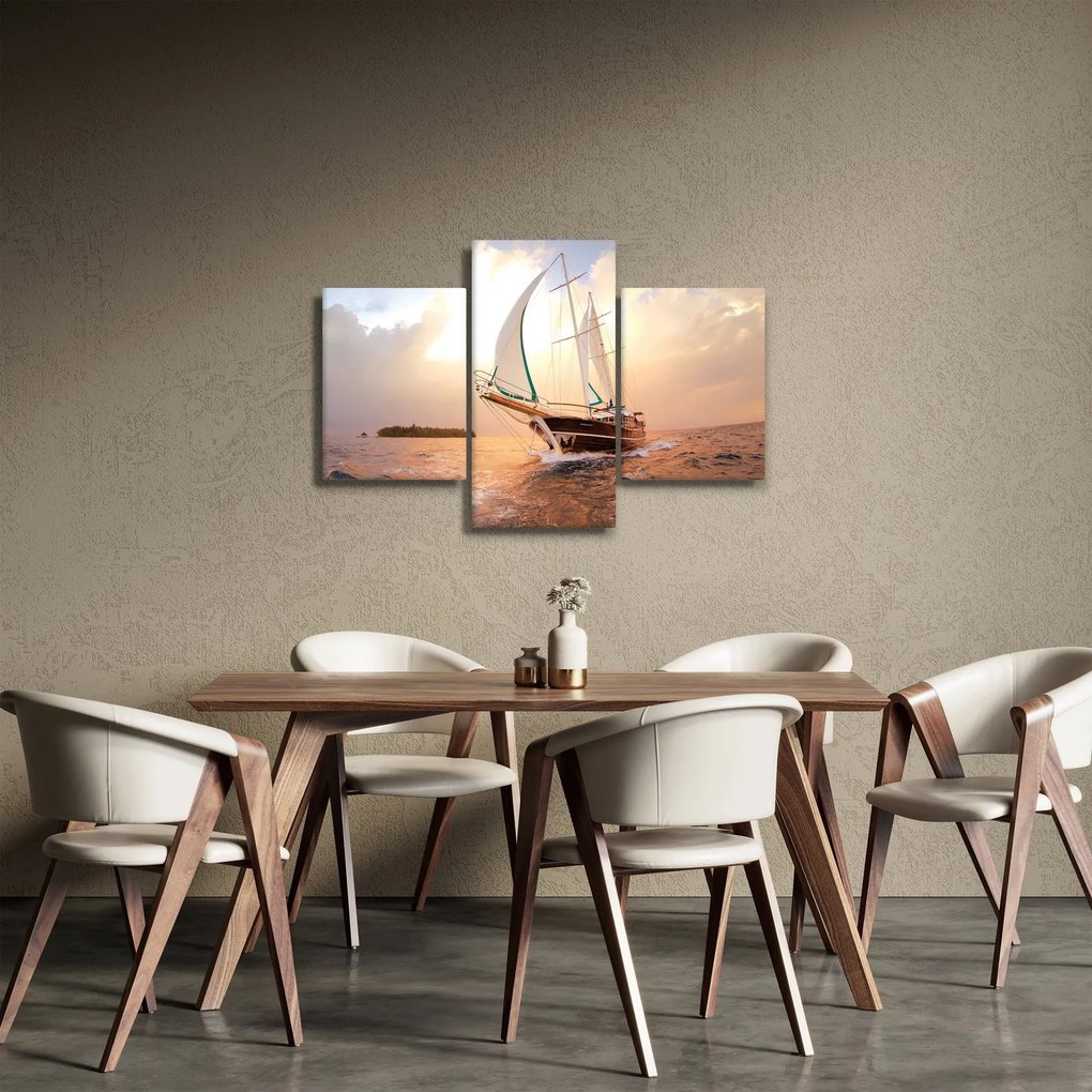 Tablou cu iaht (90x60 cm)