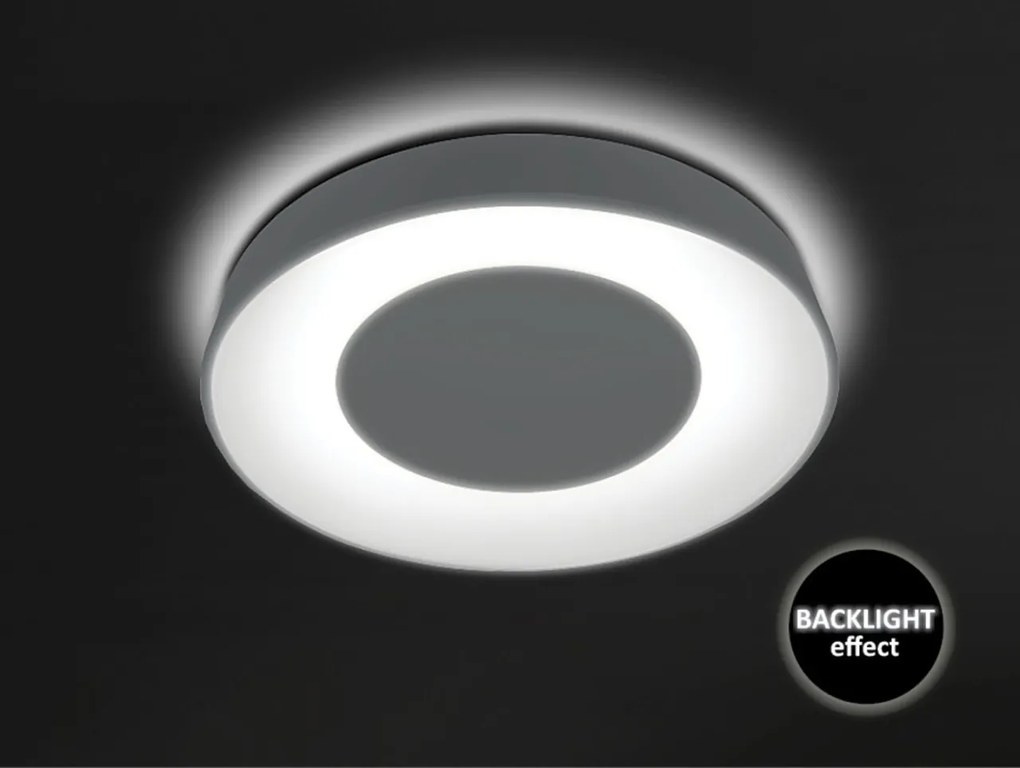 Plafoniera LED cu telecomanda design slim Ceilo alba