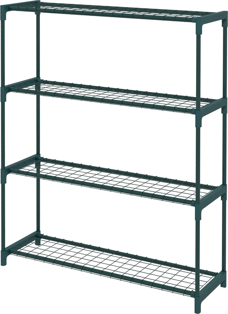 Outsunny Raft de Colț pentru Plante pe 4 Nivele, Suport Lemn pentru Expunerea Ghivecelor, Ideal Cameră sau Balcon | Aosom Romania
