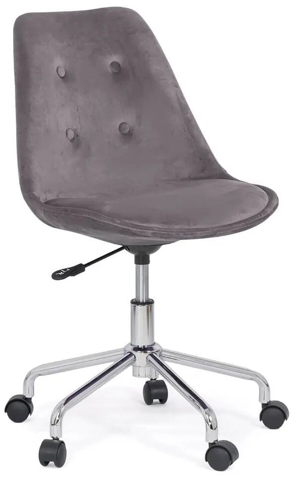 Scaun design din catifea pentru copii OFF 333 gri