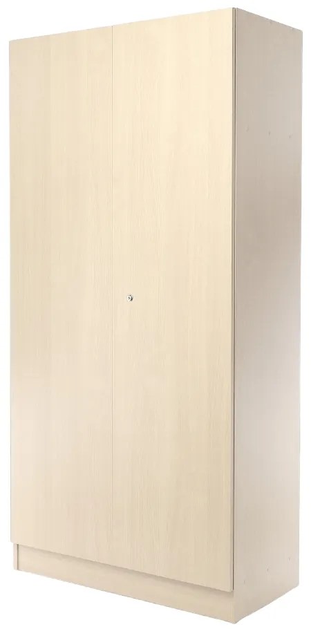 Dulap Visio din lemn, 90 x 45 x 185 cm, încuietoare cilindru, arțar