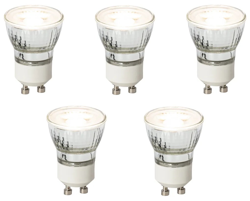 Set de 5 becuri LED GU10 reglabile 35 mm 3W 220LM 3000K
