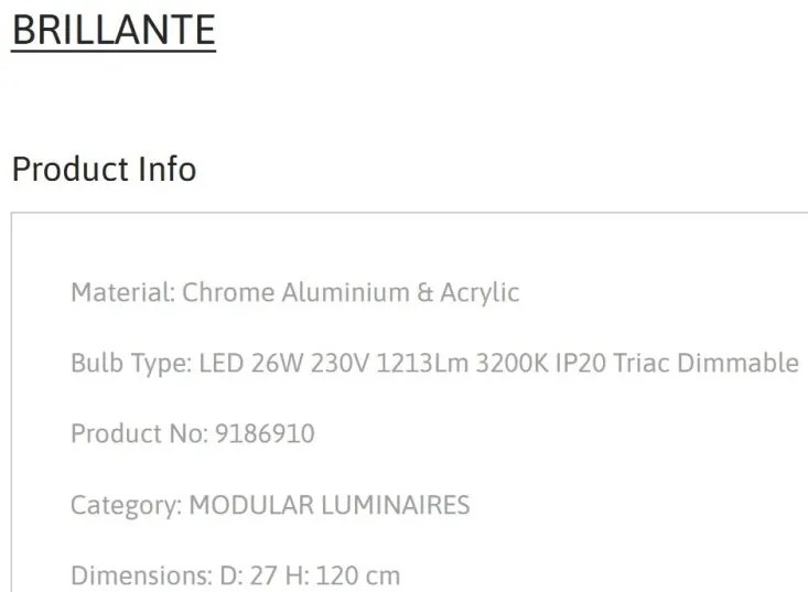 Lustra LED suspendata design decorativ BRILLANTE