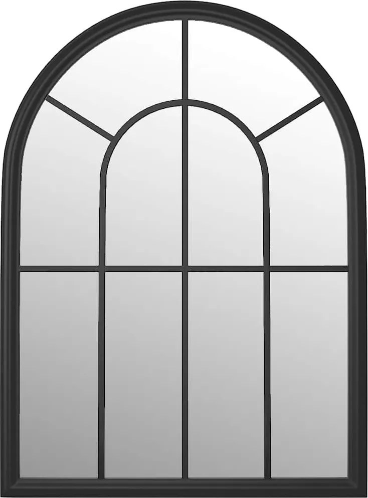 vidaXL Oglindă,negru, 60x45 cm,fier, pentru utilizare în interior