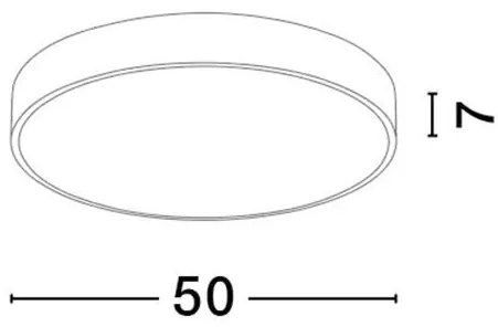 Plafoniera LED Luster alb, 50cm