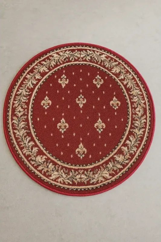 Covor Lotus bisericesc rotund crini imperiali grena Selectează mărime: 150 X 150