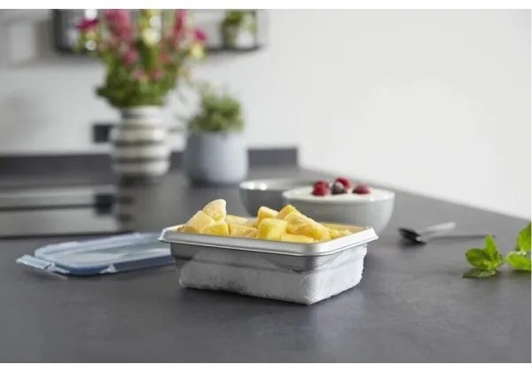 Caserolă Tefal 0,8 l MSEAL STEEL albastru/oțel inoxidabil