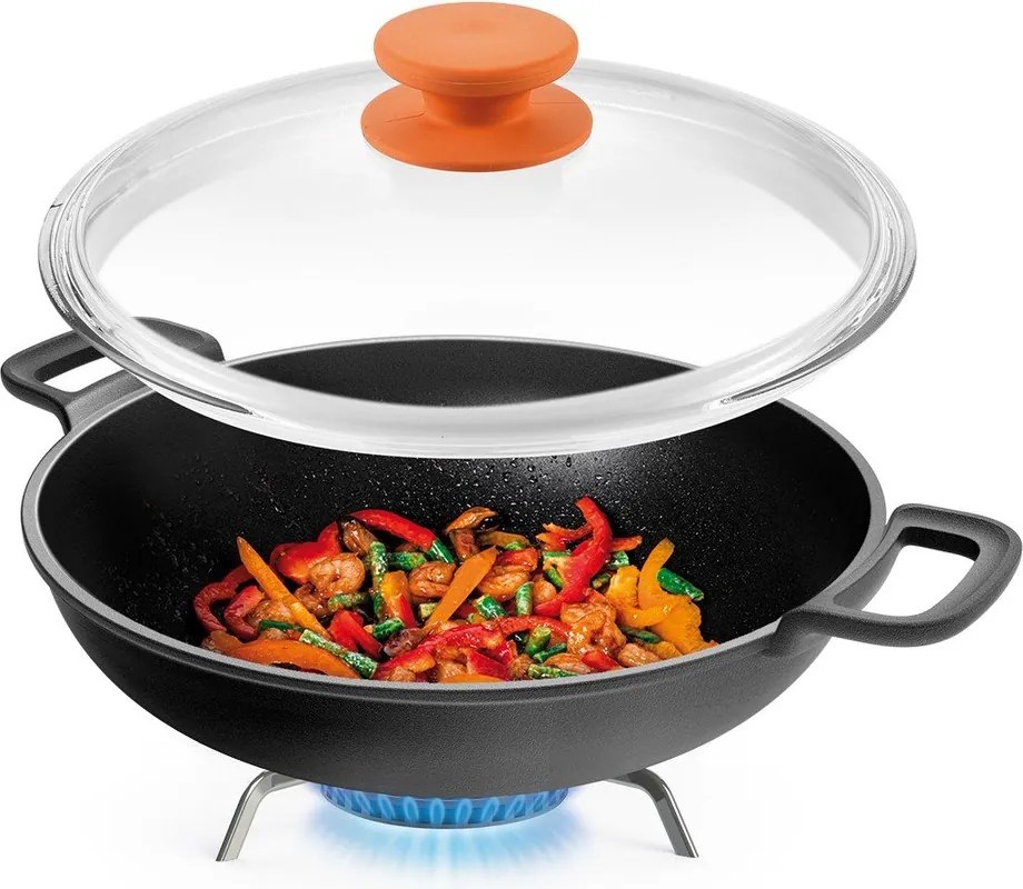 Tigaie de tip wok din fontă ø 30 cm Massive – Tescoma