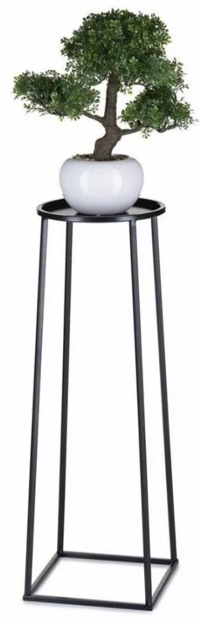 Suport pentru flori LOFT 70x24 cm negru
